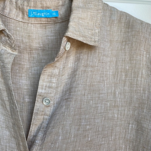 J. Mclaughlin linen button down shirt - Picture 2 of 8
